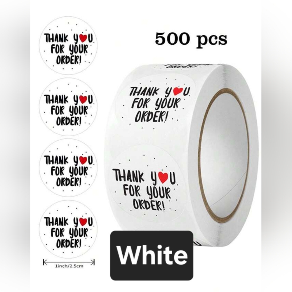 Thank You Stickers- 500 Count BUYER'S CHOICE - NIP